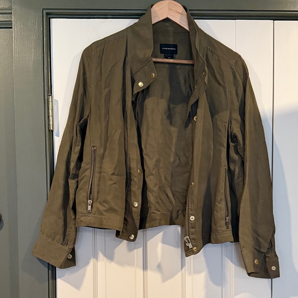 Club Monaco Khaki Utility Jacket